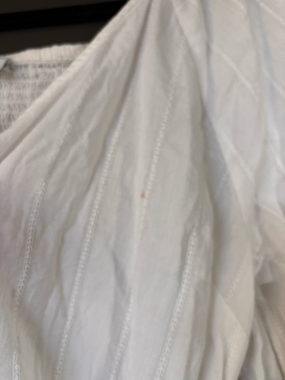 Old Navy Cream Wrap Peasant Blouse - Picture 5 of 5